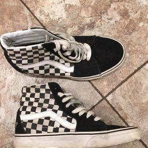 High Top Checkerboard Vans